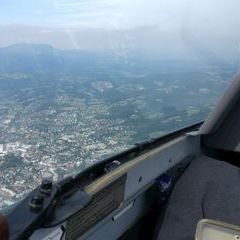 Flugwegposition um 13:44:23: Aufgenommen in der Nähe von Graz, Österreich in 1102 Meter